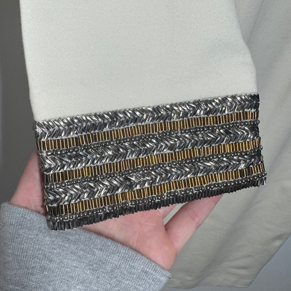 Christian Siriano For J.Jill Dress Women LP NWT Minimal Beaded Cuff Holiday - Picture 3 of 7